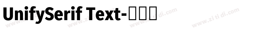 UnifySerif Text字体转换